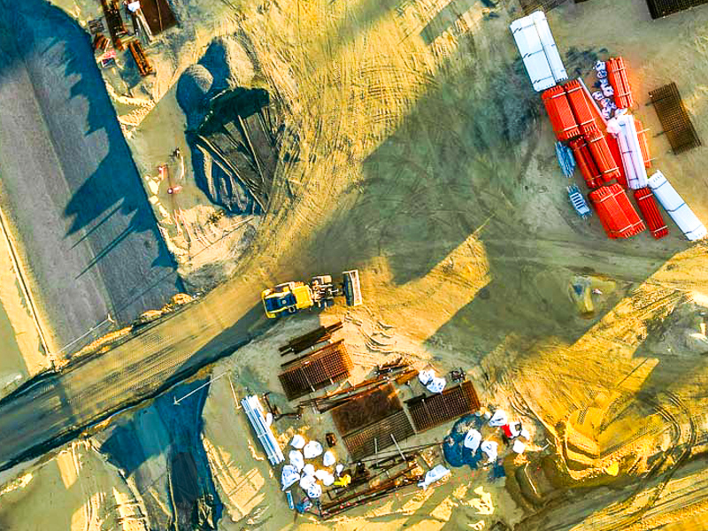 Commercial site inspection and draw verification